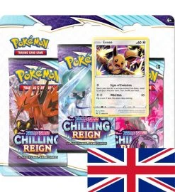The Pokemon Company International Pokemon Chilling Reign - 3-Pack-Blister Eevee ENGLISCH