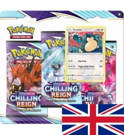 The Pokemon Company International Pokemon Chilling Reign - 3-Pack-Blister Snorlax ENGLISCH