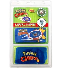 Topps Pokemon Chipz - Starter-Blister Mit 10 Chips + Collector Bag