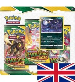 The Pokemon Company International Pokemon Evolving Skies - 3-Pack-Blister Umbreon ENGLISCH