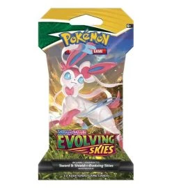 The Pokemon Company International Pokemon Evolving Skies - Sleeved Booster - Zufälliges Artwork ENGLISCH -Spielkarten Shop pokemon evolving skies sleeved booster v3