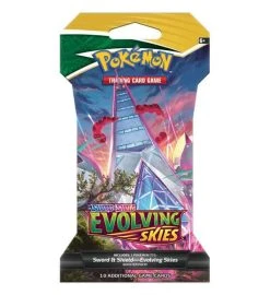 The Pokemon Company International Pokemon Evolving Skies - Sleeved Booster - Zufälliges Artwork ENGLISCH -Spielkarten Shop pokemon evolving skies sleeved booster v4