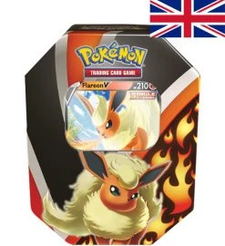 The Pokemon Company International Pokemon Flareon-V Tin Box Herbst 2021 - Englisch