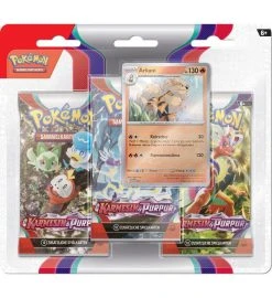 The Pokemon Company International Pokemon Karmesin & Purpur - 3-Pack-Blister Arkani - Deutsch