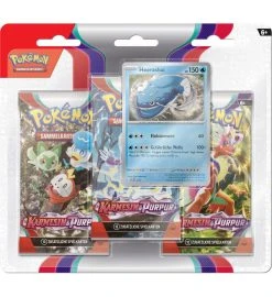 The Pokemon Company International Pokemon Karmesin & Purpur - 3-Pack-Blister Heerashai - Deutsch