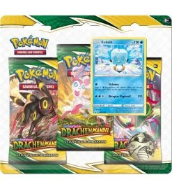 The Pokemon Company International Pokemon Schwert & Schild - Drachenwandel - 3-Pack-Blister Kubuin