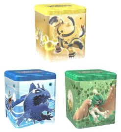 The Pokemon Company International Pokemon Stapelbare Tin Box Frühjahr 2022 - Set Mit 3 Tins - Deutsch