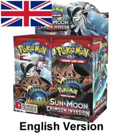 The Pokemon Company International Pokemon Sun & Moon - Crimson Invasion - Display Mit 36 Tüten