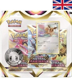 The Pokemon Company International Pokemon Sword & Shield - Astral Radiance - 3-Pack-Blister Eevee EN