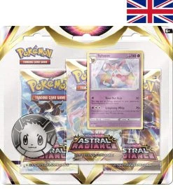 The Pokemon Company International Pokemon Sword & Shield - Astral Radiance - 3-Pack-Blister Sylveon EN