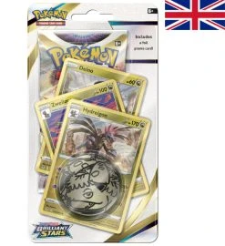 The Pokemon Company International Pokemon Brilliant Stars - Premium Checklane Blister Hydreigon ENGLISCH