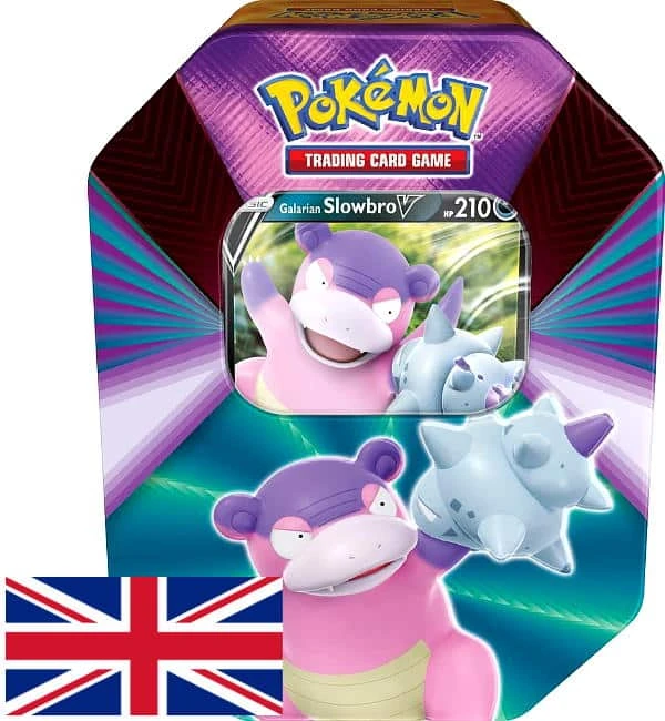 The Pokemon Company International Pokemon Tin Box #91 Galarian Slowbro-V 2021 (ENGLISH) 1 The Pokemon Company International Pokemon Tin Box #91 Galarian Slowbro-V 2021 (ENGLISH)