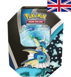 The Pokemon Company International Pokemon Vaporeon-V Tin Box Herbst 2021 - Englisch