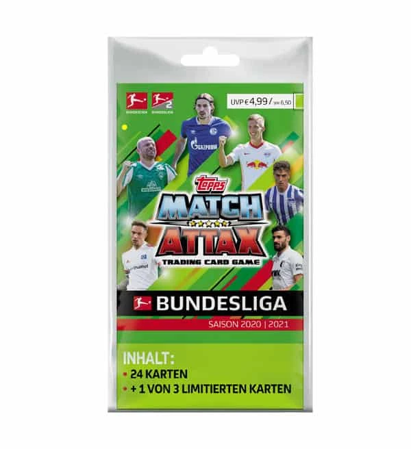Topps Bundesliga Match Attax 2020/21 - Blister Mit 25 Karten 1 Topps Bundesliga Match Attax 2020/21 - Blister Mit 25 Karten