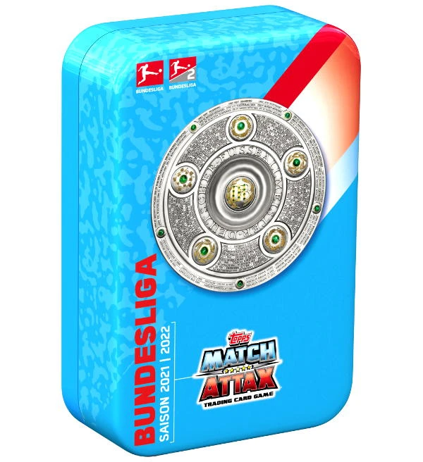Topps Bundesliga Match Attax 2021/22 - Mega-Tin Mit 70 Karten 1 Topps Bundesliga Match Attax 2021/22 - Mega-Tin Mit 70 Karten