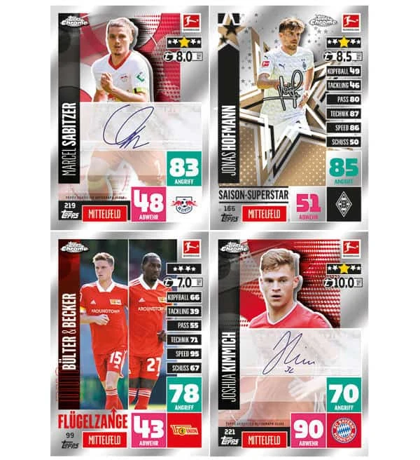 Topps Bundesliga Match Attax CHROME 2020/21 - Display Mit 18 Tüten 2 Topps Bundesliga Match Attax CHROME 2020/21 - Display Mit 18 Tüten – Bild 2