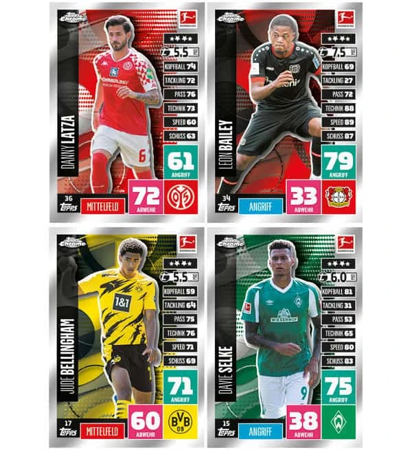 Topps Bundesliga Match Attax CHROME 2020/21 - Display Mit 18 Tüten 3 Topps Bundesliga Match Attax CHROME 2020/21 - Display Mit 18 Tüten – Bild 3