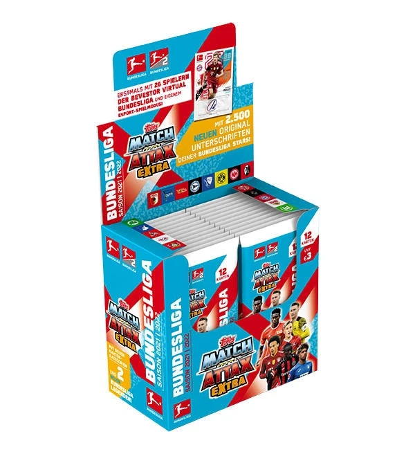 Topps Bundesliga Match Attax EXTRA 2021/22 - Display Mit 24 Tüten 1 Topps Bundesliga Match Attax EXTRA 2021/22 - Display Mit 24 Tüten