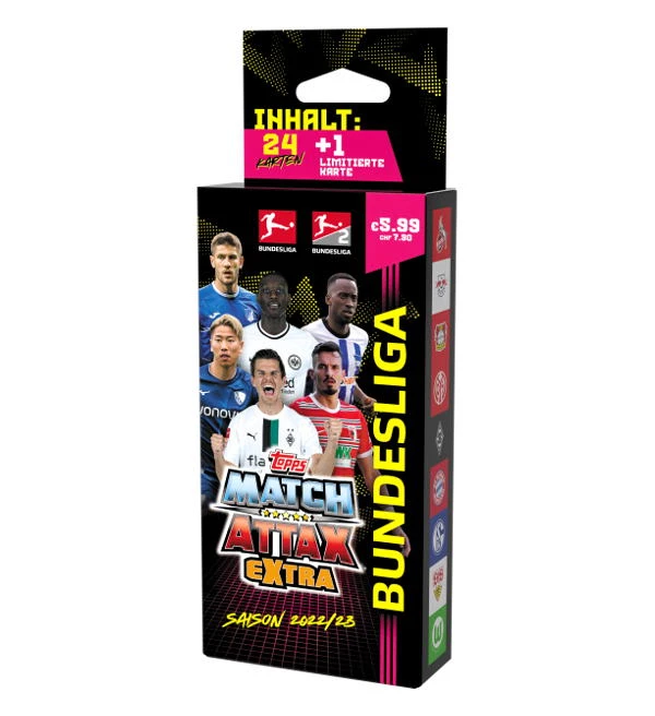 Topps Bundesliga Match Attax EXTRA 2022/23 - Eco-Blister (24 Cards + 1 LE) 1 Topps Bundesliga Match Attax EXTRA 2022/23 - Eco-Blister (24 Cards + 1 LE)