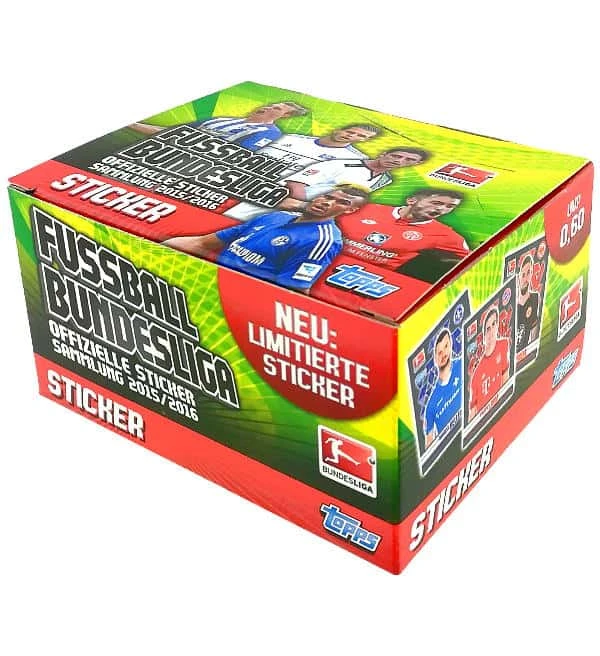 Topps Bundesliga Sticker 2015/2016 - Display Mit 50 Tüten 1 Topps Bundesliga Sticker 2015/2016 - Display Mit 50 Tüten