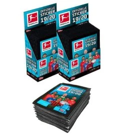 Topps Bundesliga Sticker 2019/2020 - 2 Displays + 50 Tüten