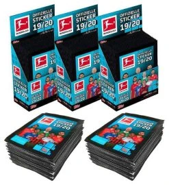 Topps Bundesliga Sticker 2019/2020 - 3 Displays + 100 Tüten