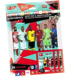Topps Bundesliga Sticker 2021/2022 - Starterpack (2 X Album + 36 Sticker)