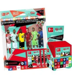 Topps Bundesliga Sticker 2021/2022 - Starterpack + Display Mit 50 Tüten