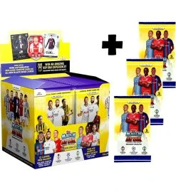 Topps Champions League Match Attax 2022/23 - Display Mit 36 Tüten + 3 Extra Packs