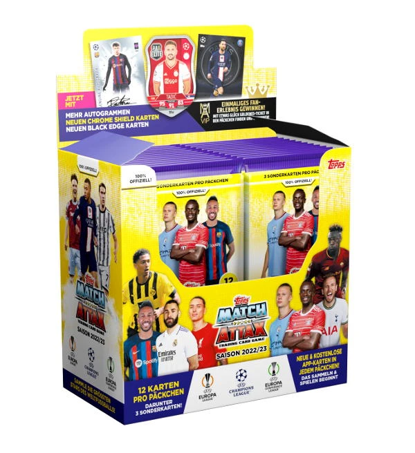Topps Champions League Match Attax 2022/23 - Display Mit 24 Tüten 1 Topps Champions League Match Attax 2022/23 - Display Mit 24 Tüten
