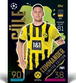 Topps Champions League Match Attax 2022/23 - Mega Tin COMMANDERS -Spielkarten Shop topps cl match attax 2022 23 commenders master limited edition card suele