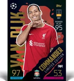 Topps Champions League Match Attax 2022/23 - Mega Tin COMMANDERS -Spielkarten Shop topps cl match attax 2022 23 commenders master limited edition card van dijk