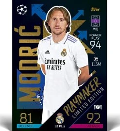 Topps Champions League Match Attax 2022/23 - Mega Tin PLAYMAKERS -Spielkarten Shop topps cl match attax 2022 23 playmakers master limited edition card modric