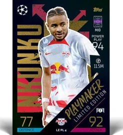 Topps Champions League Match Attax 2022/23 - Mega Tin PLAYMAKERS -Spielkarten Shop topps cl match attax 2022 23 playmakers master limited edition card nkunku