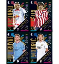 Topps Champions League Match Attax 2022/23 - Mega Tin Set -Spielkarten Shop topps cl match attax 2022 23 playmakers master limited edition cards
