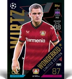 Topps Champions League Match Attax 2022/23 - Mega Tin WONDERKIDS -Spielkarten Shop topps cl match attax 2022 23 wonderkids master limited edition card wirtz