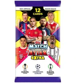 Topps Champions League Match Attax EXTRA 2022/23 - Display Mit 24 Tüten