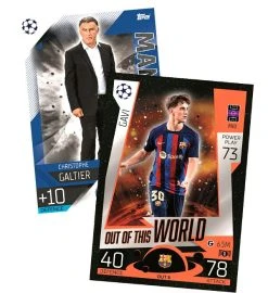 Topps Champions League Match Attax EXTRA 2022/23 - Display Mit 24 Tüten -Spielkarten Shop topps cl match attax extra 2022 23 cards out of this world 4